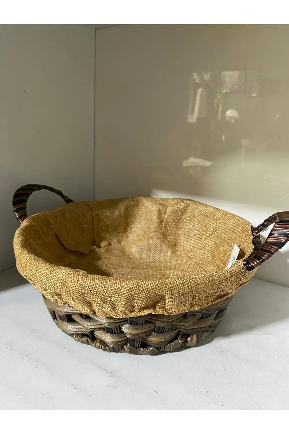 Rattan Yuvarlak Ekmek Sepeti