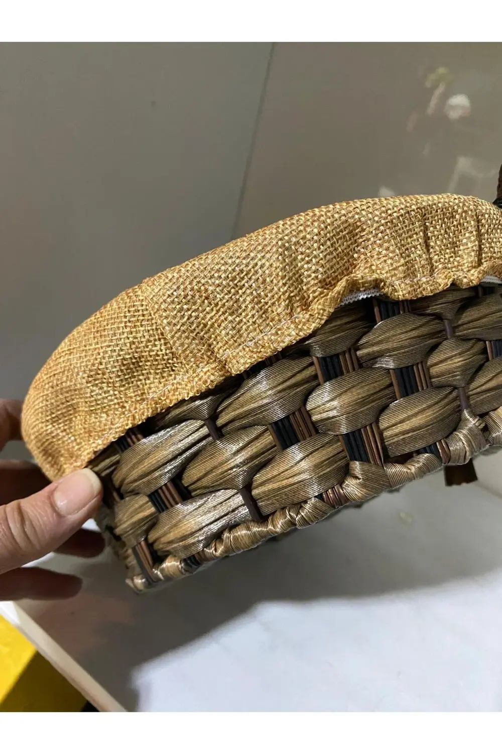 Rattan Yuvarlak Ekmek Sepeti