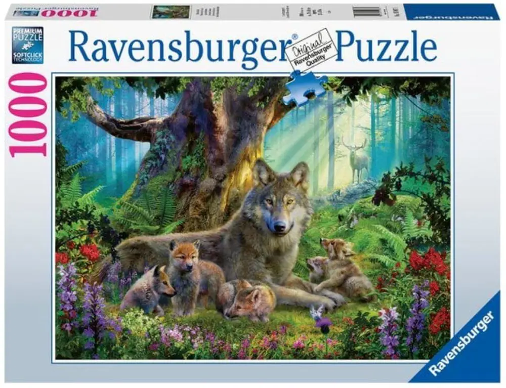 RAVENSBURGER 1000 PUZZ 159871 WOLVES IN FOREST