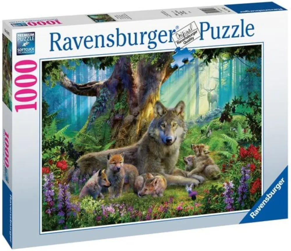 RAVENSBURGER 1000 PUZZ 159871 WOLVES IN FOREST