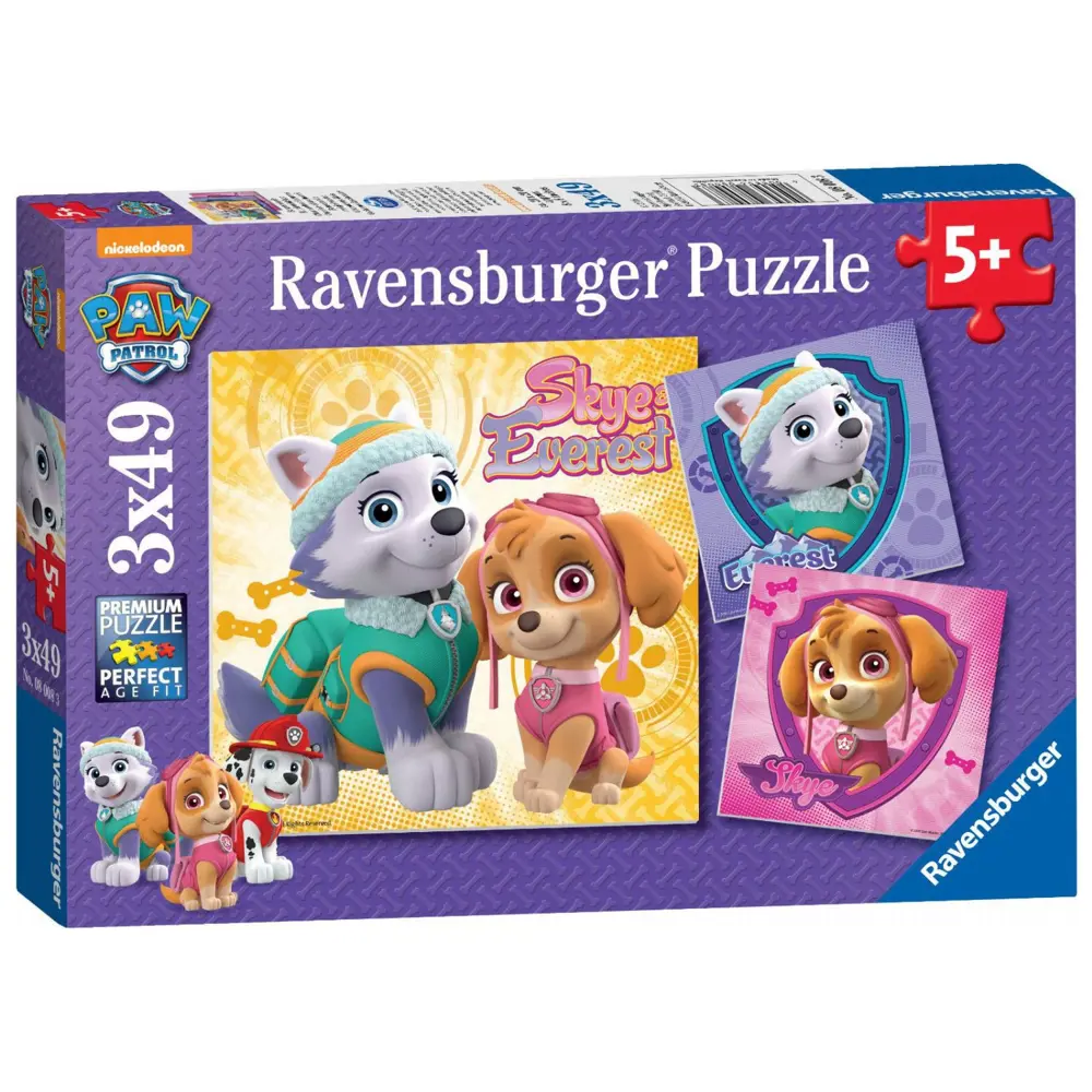 Ravensburger 3 x 49 Parça Paw Patrol Skye Puzzle