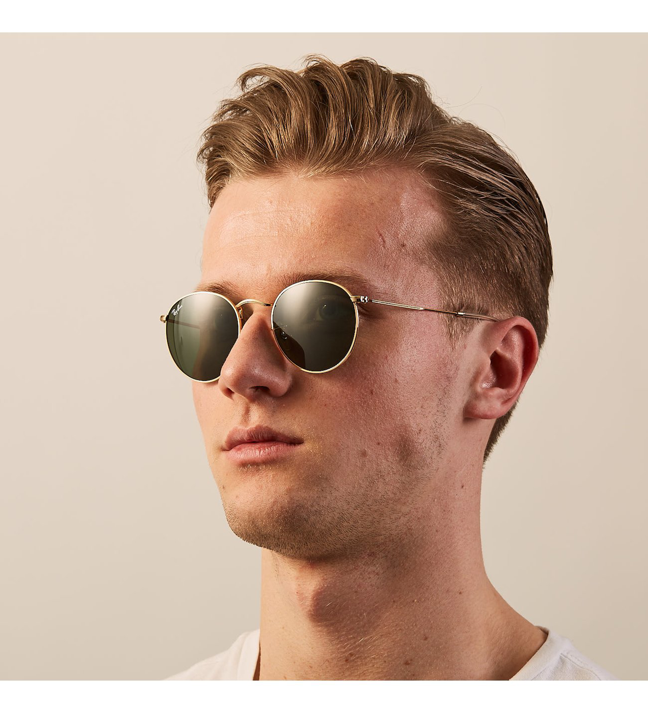 Ray-Ban Rb3447 001 50 Round Metal Unisex Güneş Gözlüğü