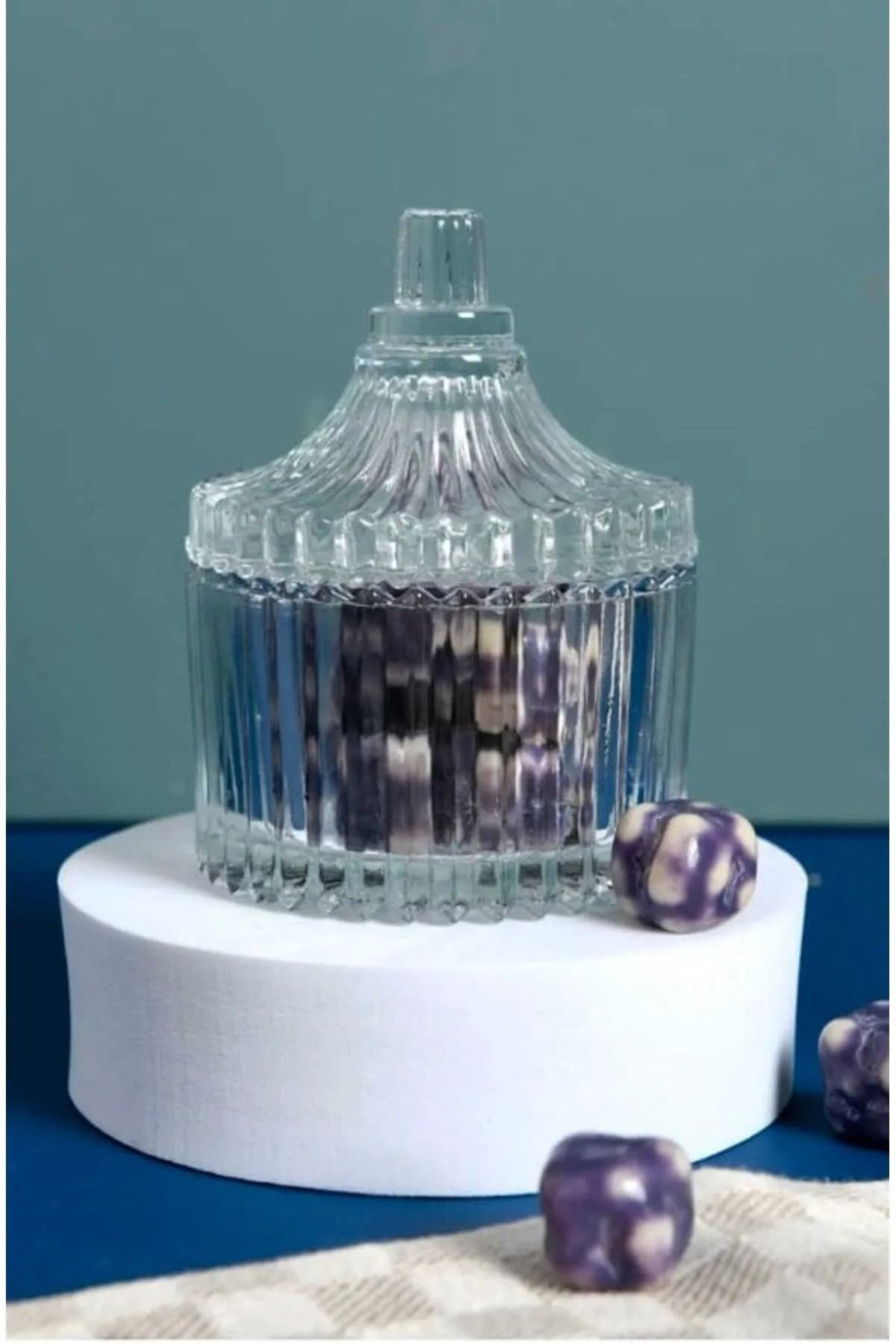 Elif Aksesuar Rayan Twist Cam Kapaklı Mini Lokumluk