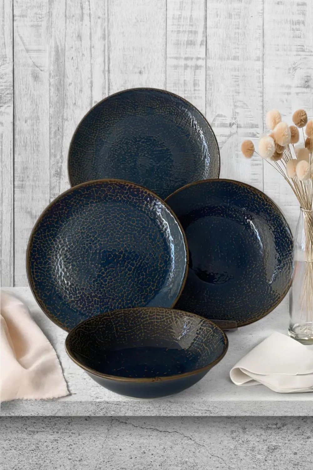 İrea Porselen Rayo Rhea 24 Parça 6 Kişilik Porselen Yemek Takımı