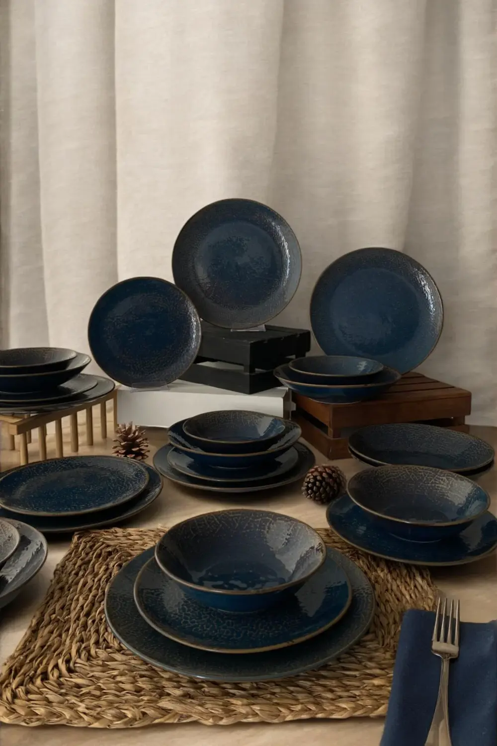 İrea Porselen Rayo Rhea 24 Parça 6 Kişilik Porselen Yemek Takımı