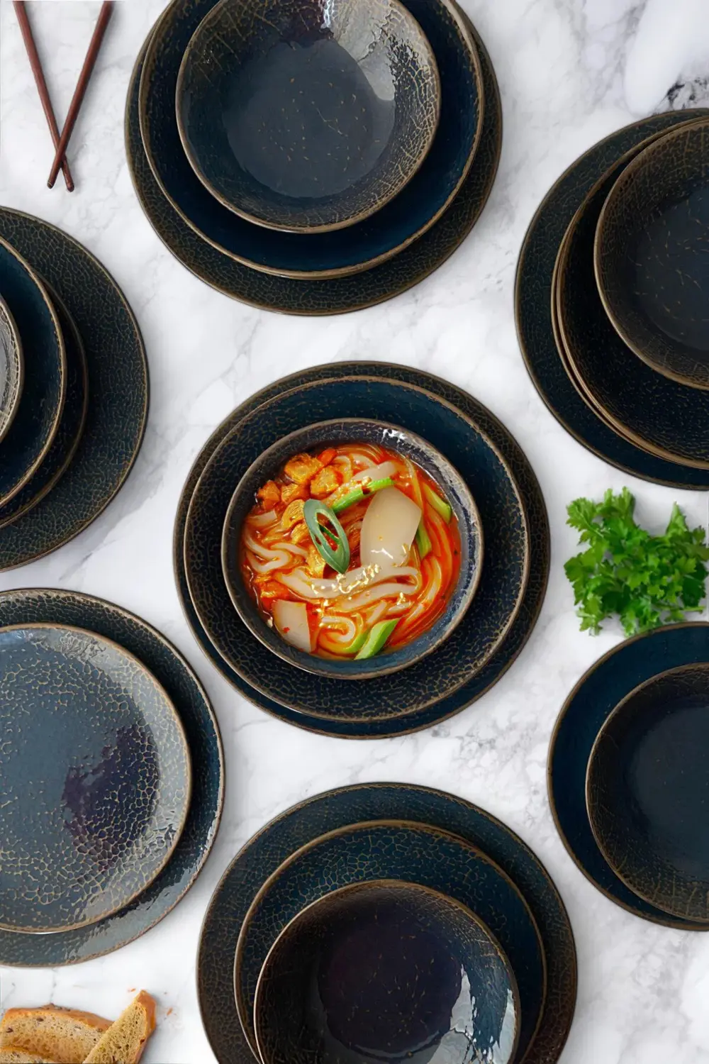 İrea Porselen Rayo Rhea 24 Parça 6 Kişilik Porselen Yemek Takımı