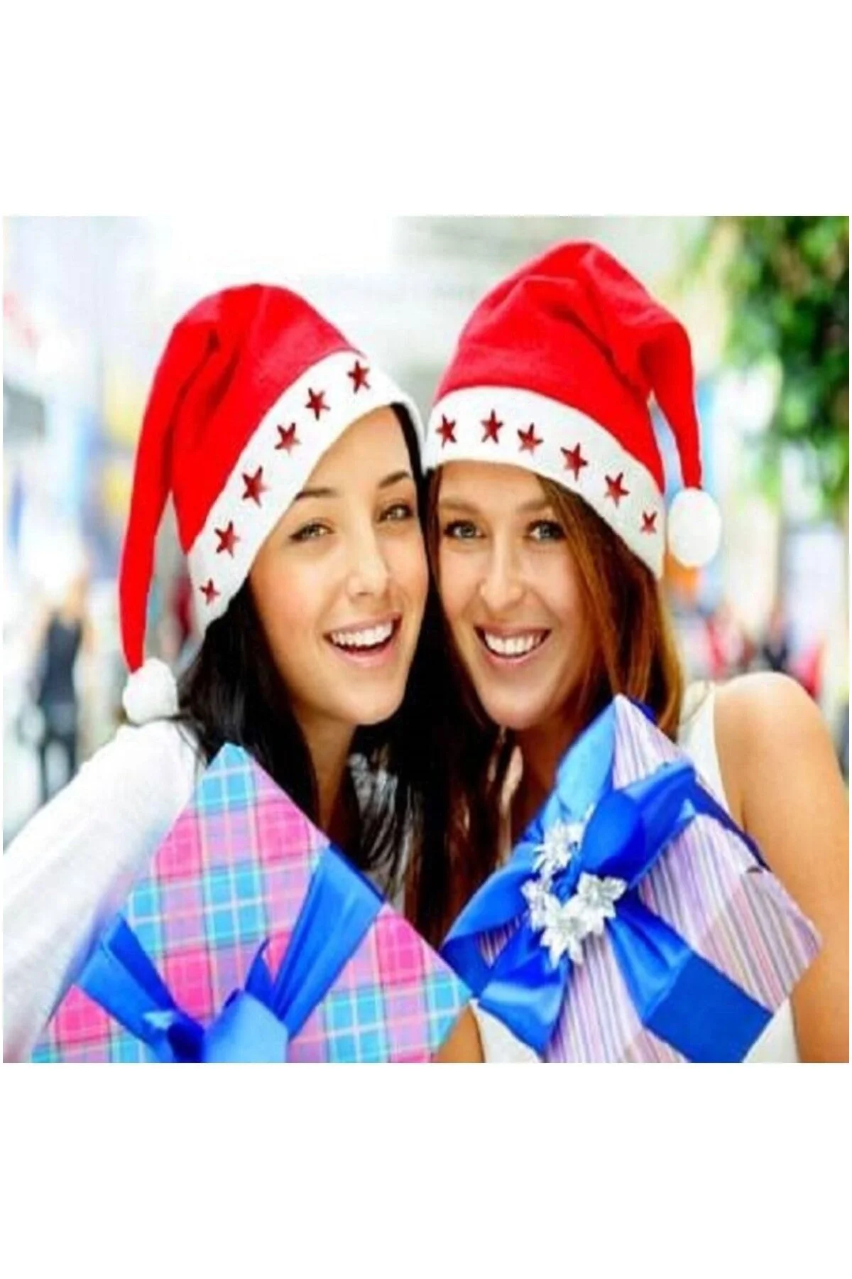 RAYTOYS OYUNCAK 2 Adet Işıklı Noel Baba Şapkası Pilli Led Işıklı 