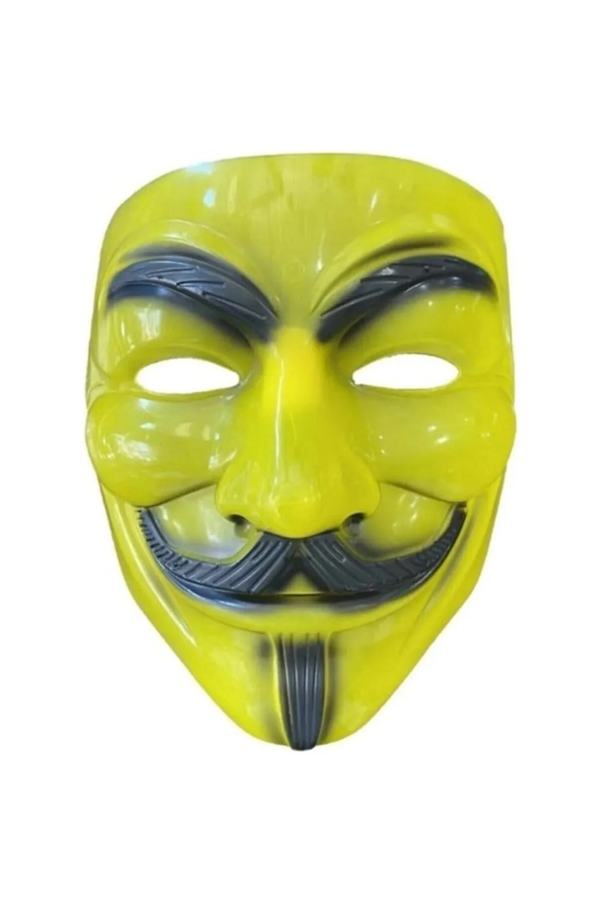RAYTOYS OYUNCAK Sarı Vandeta Maskesi Korku Maskesi Cadılar Bayramı Maskesi Vandeta Kostüm Akses