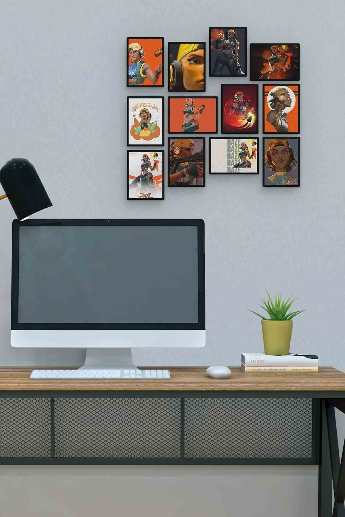 Raze 12 Parça Mdf (ahşap) Tablo Ofis Boyu 