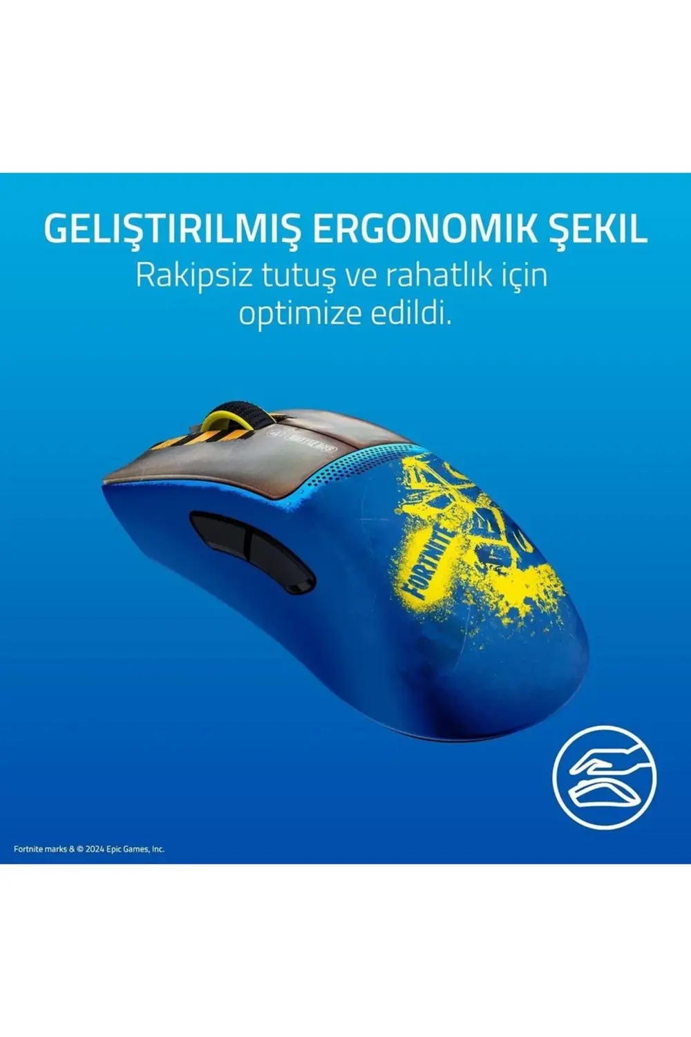 Razer DeathAdder V3 Pro Fortnite Edition Kablosuz Espor Oyun Fare