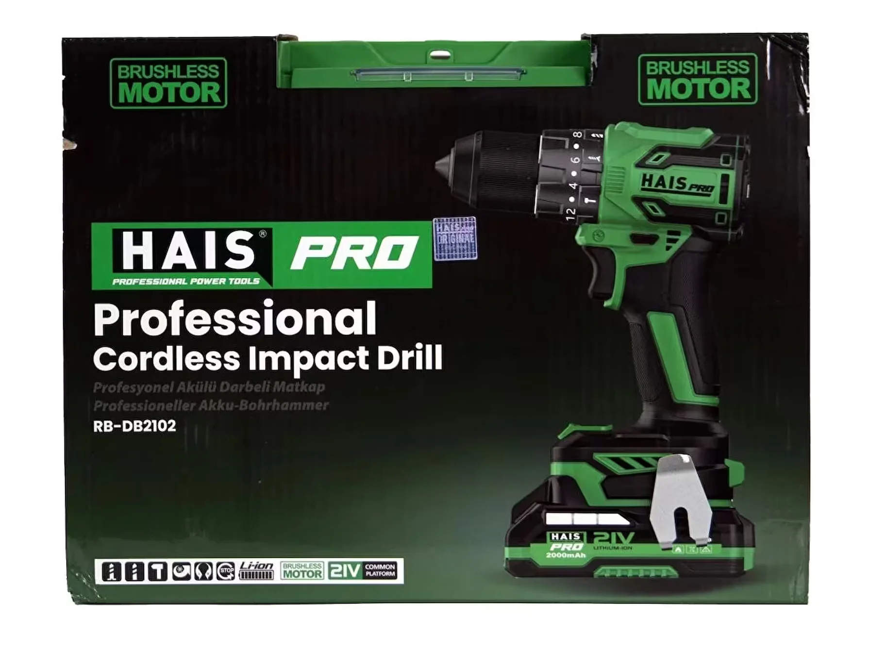 RB-DB2102   Hais Pro Şarjlı Darbeli Vidalama 21V