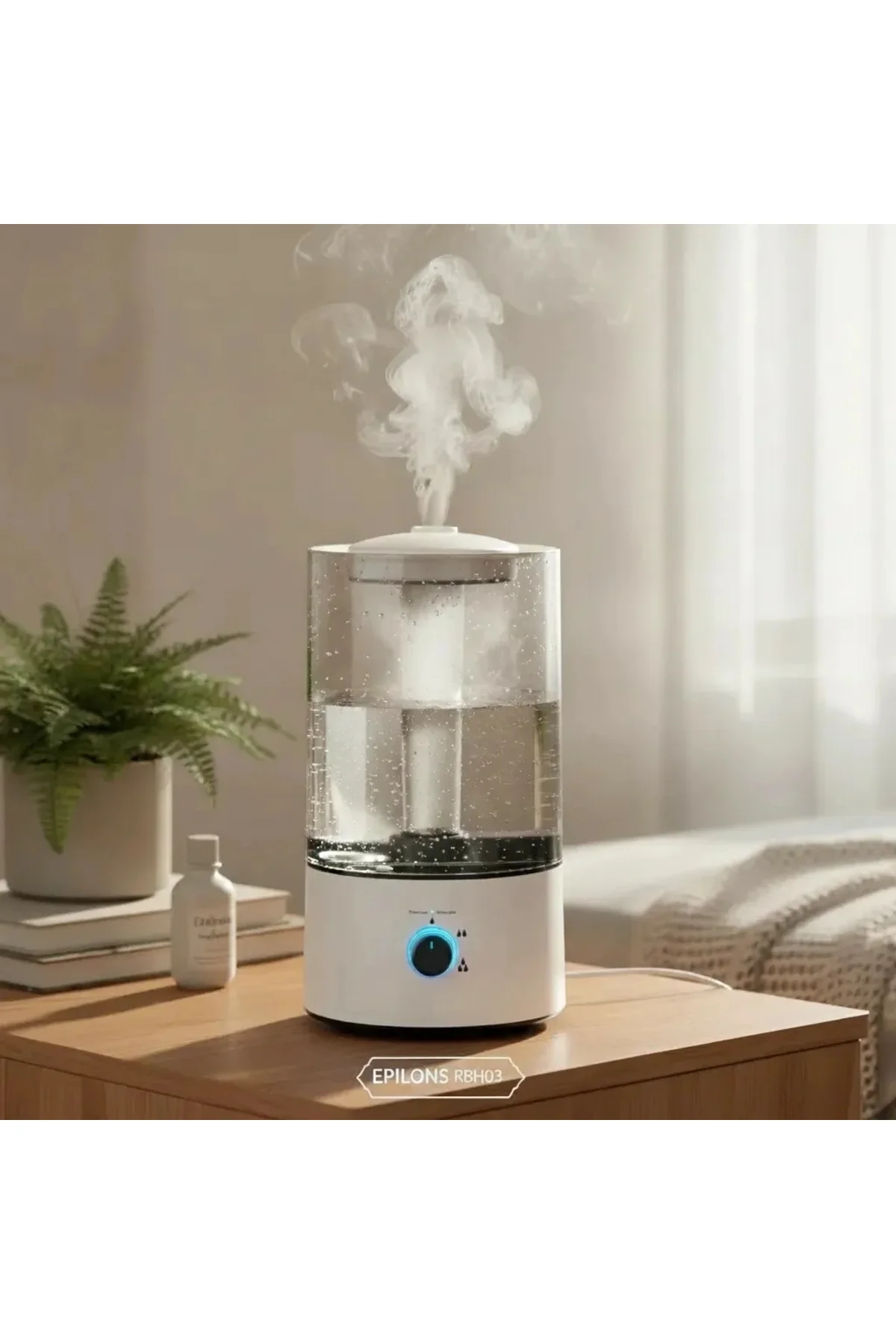 RBH-04 Ultrasonik Hava Nemlendirici 4 Litre Buhar Makinesi Aroma Difüzörü - Otomatik Kapanma RBH-04 Ultrasonik Hava Nemlendirici 4 Litre Buhar Makinesi Aroma Difüzörü - Otomatik Kapanma