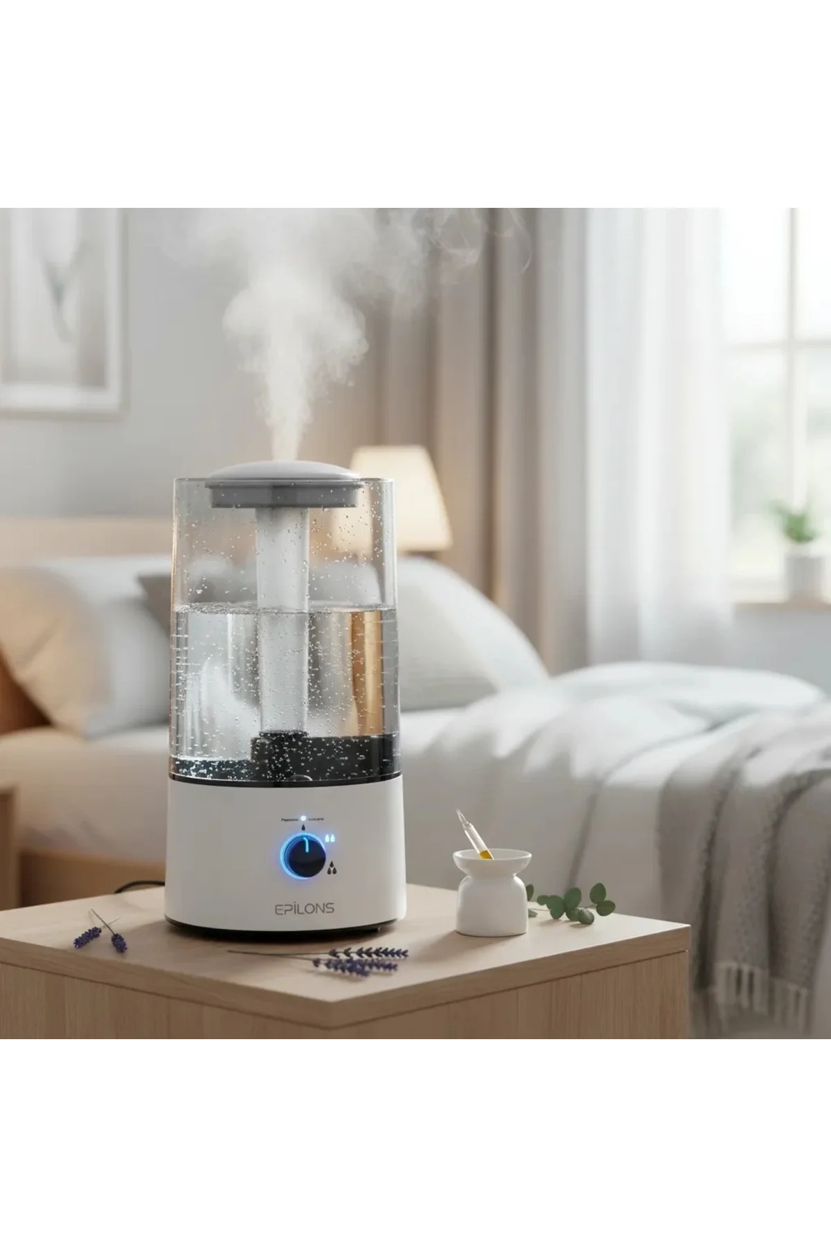 RBH-04 Ultrasonik Hava Nemlendirici 4 Litre Buhar Makinesi Aroma Difüzörü - Otomatik Kapanma RBH-04 Ultrasonik Hava Nemlendirici 4 Litre Buhar Makinesi Aroma Difüzörü - Otomatik Kapanma