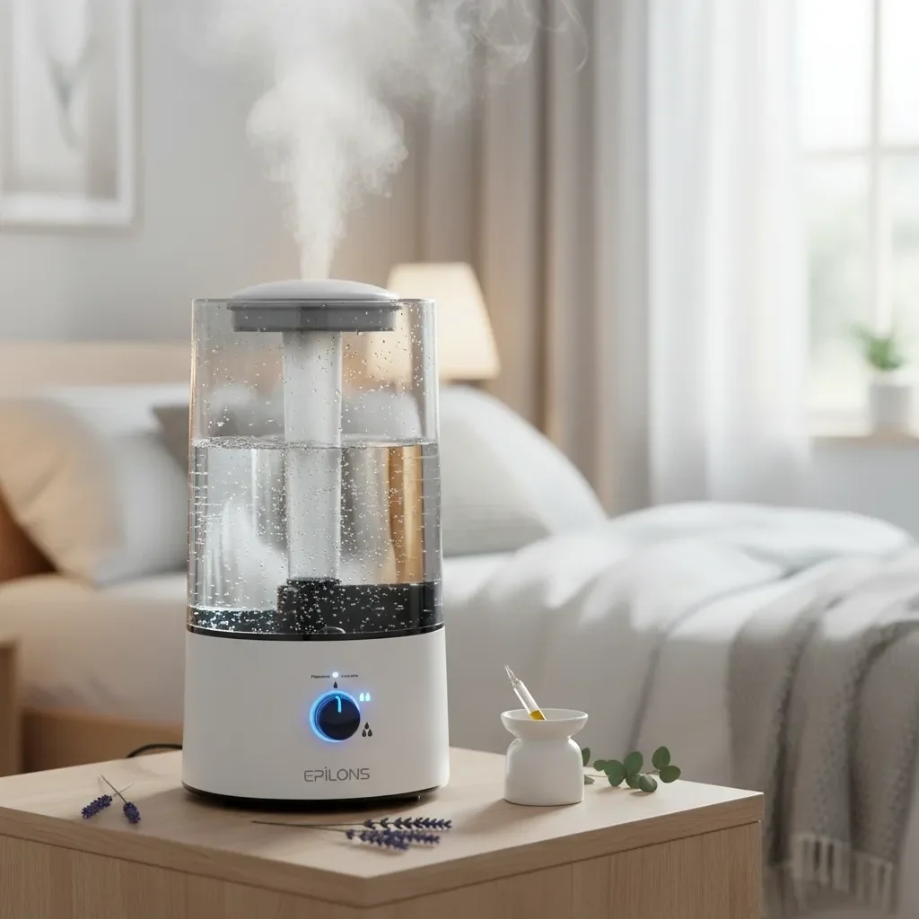 RBH-04 Ultrasonik Hava Nemlendirici 4 Litre Buhar Makinesi Aroma Difüzörü - Otomatik Kapanma