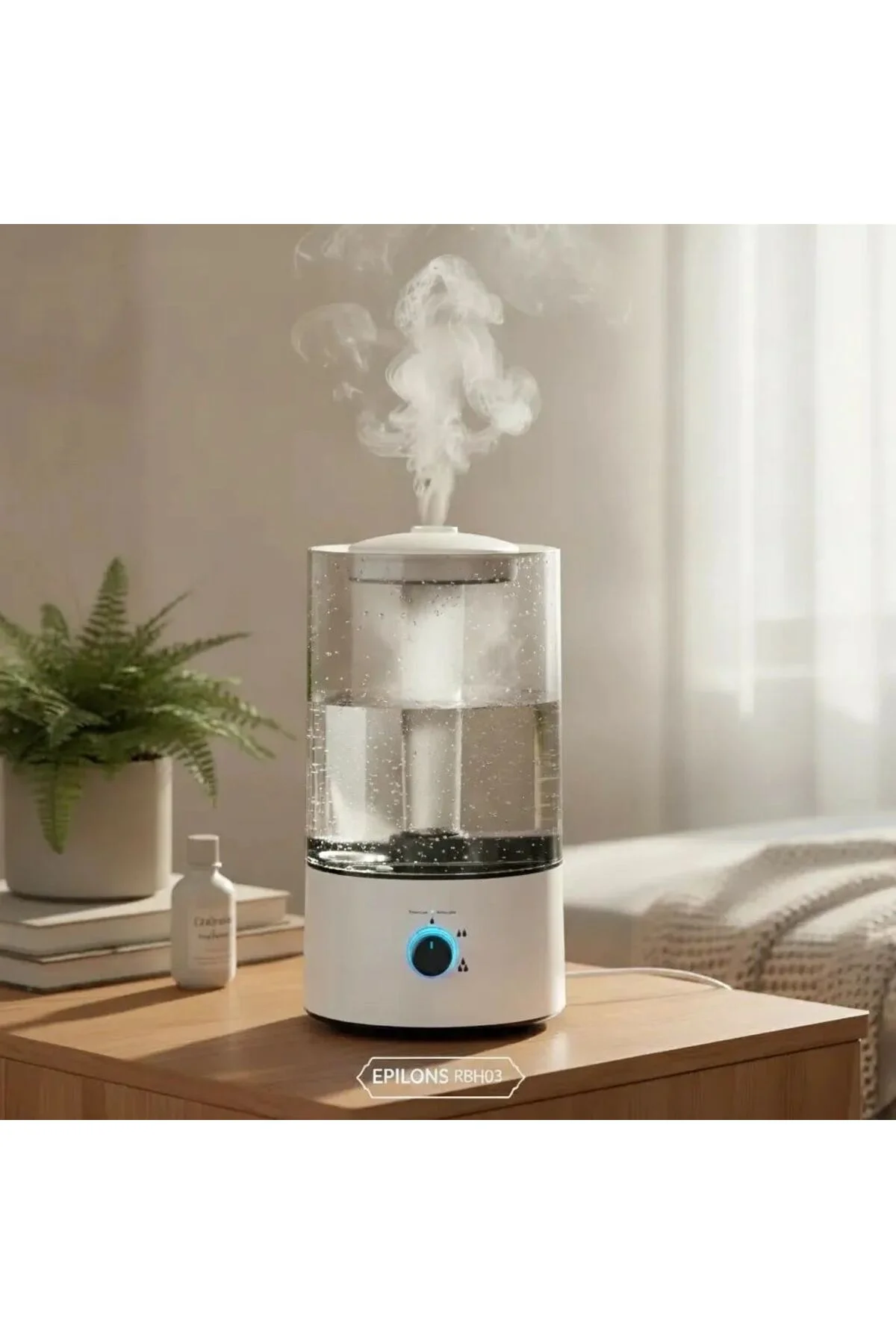 Rbh-04 Ultrasonik Hava Nemlendirici 4 Litre Buhar Makinesi Aroma 