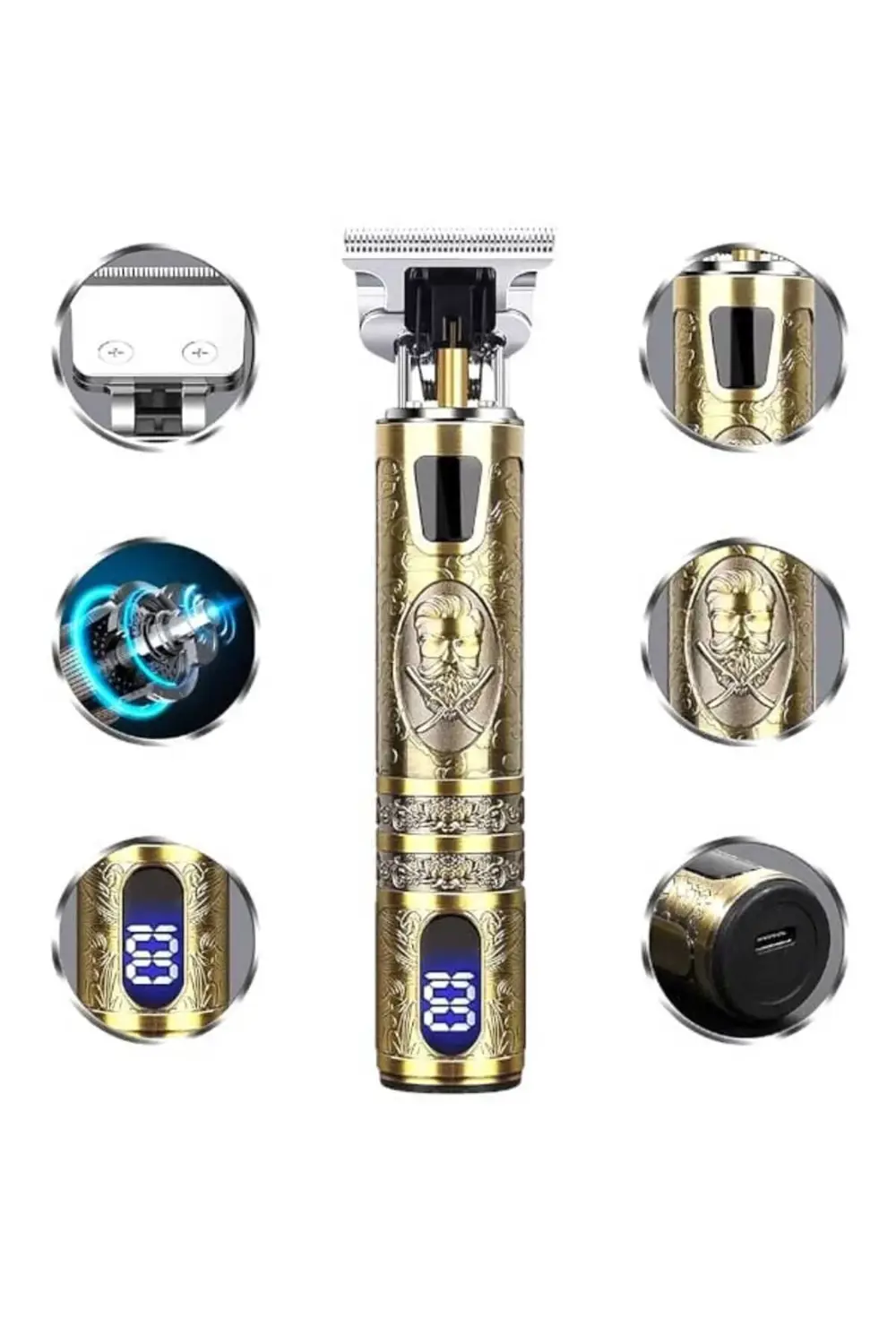 RD 378 Çizik Tıraş Makinesi Seti Dijital