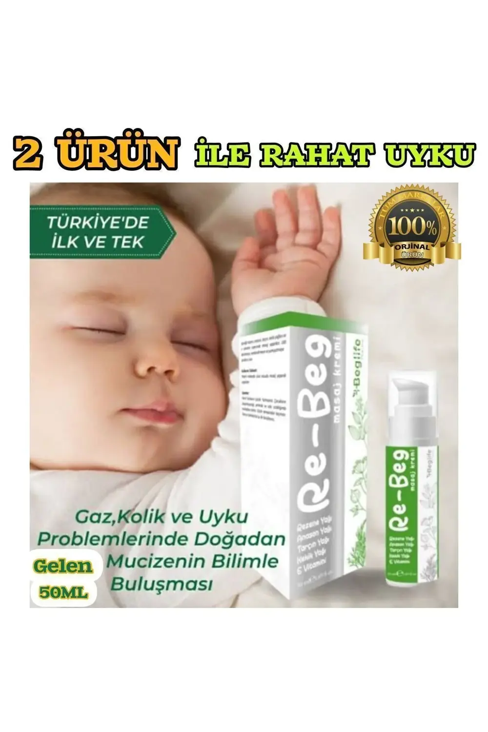RE -BEG BEBEK GAZ-KOLİK MASAJ KREMİ