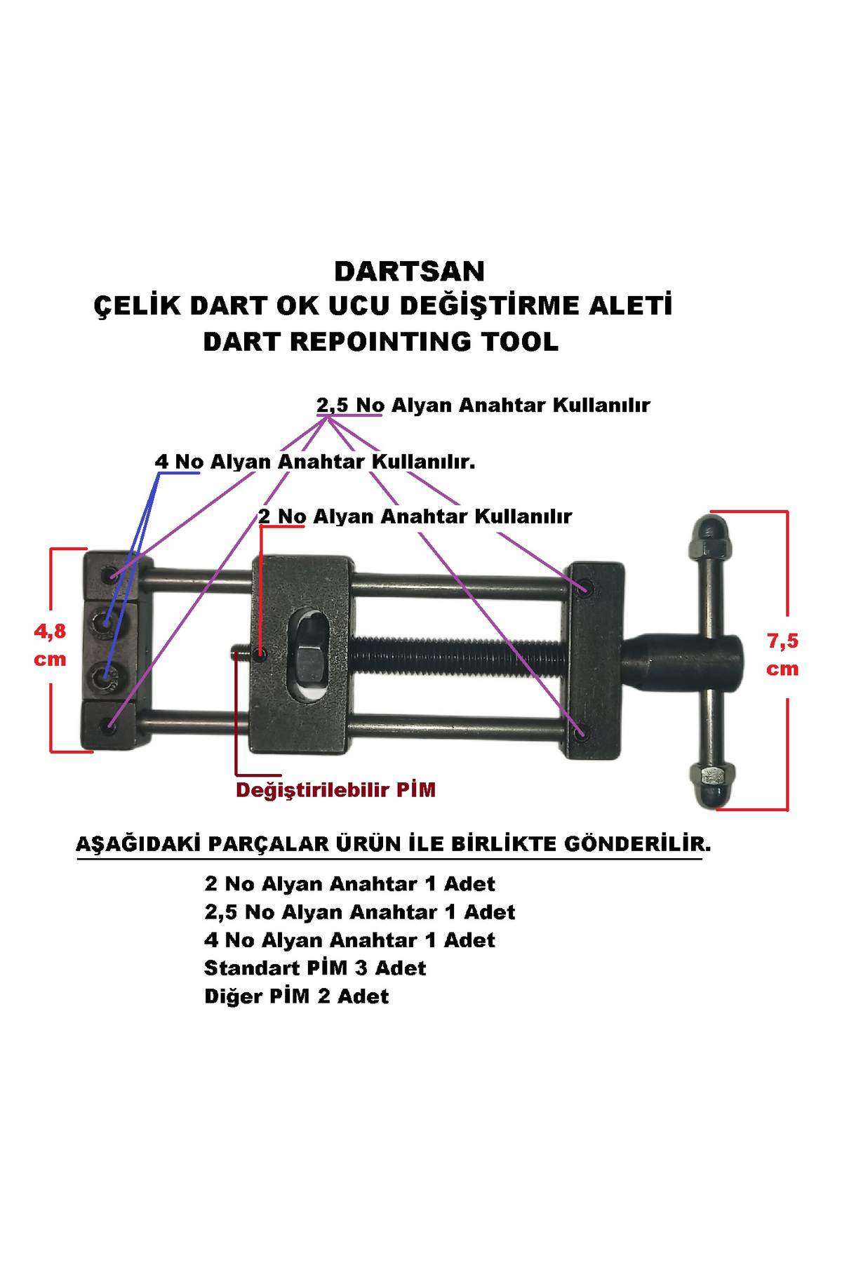 Re-Pointing Tool. Dart Ok Ucu Değiştirme Aleti