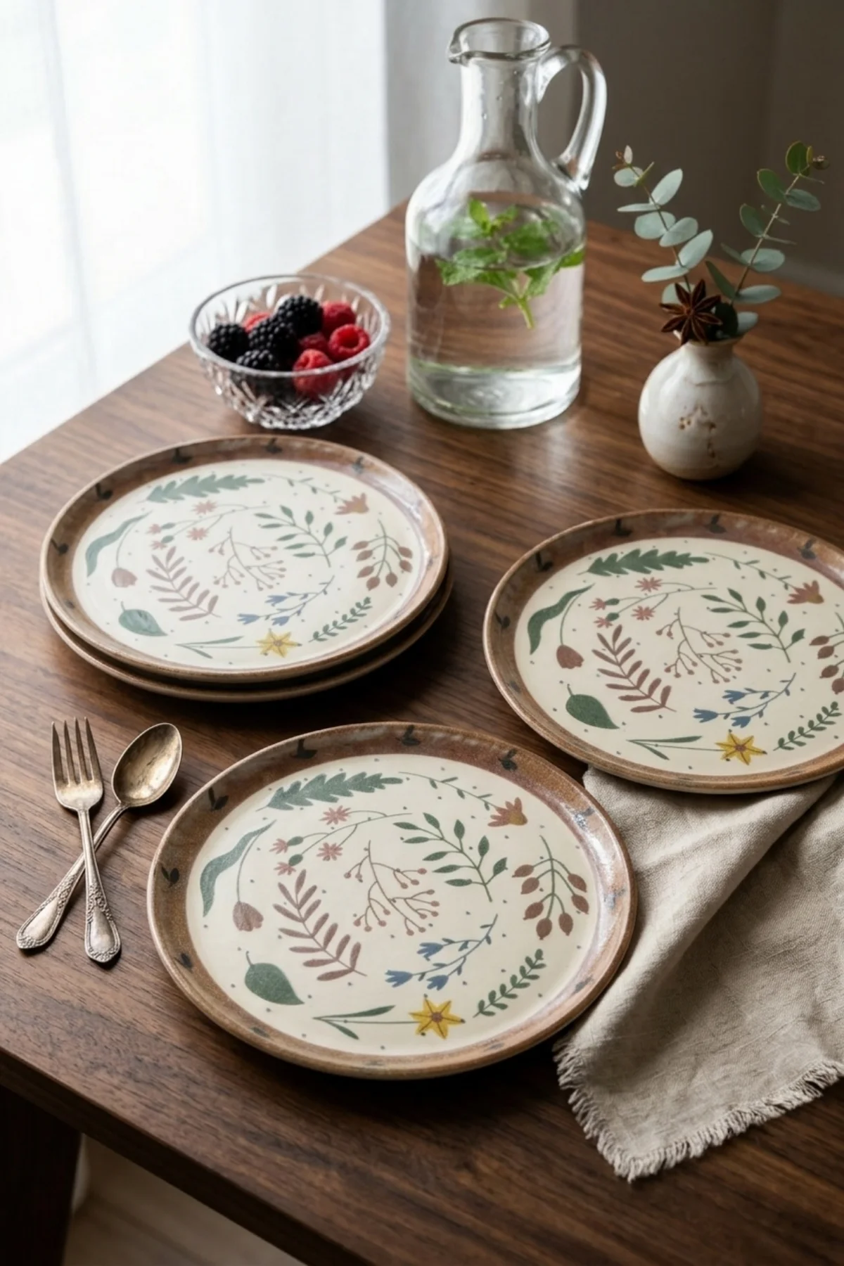 Reaktif Soft Bloom Nordic Pasta Tabağı 22 Cm 4 Adet 22877