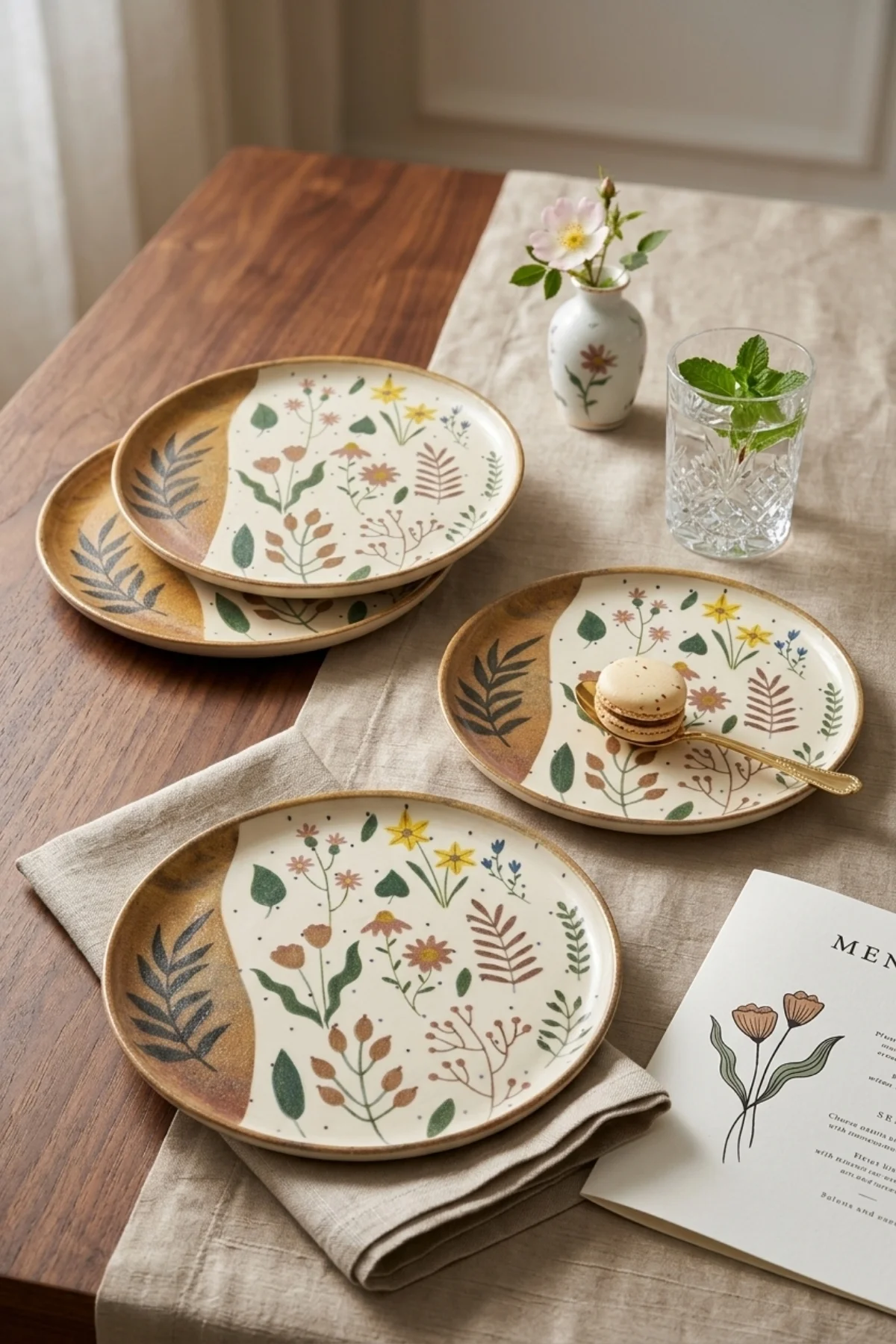 Reaktif Soft Bloom Nordic Pasta Tabağı 22 Cm 4 Adet 22876