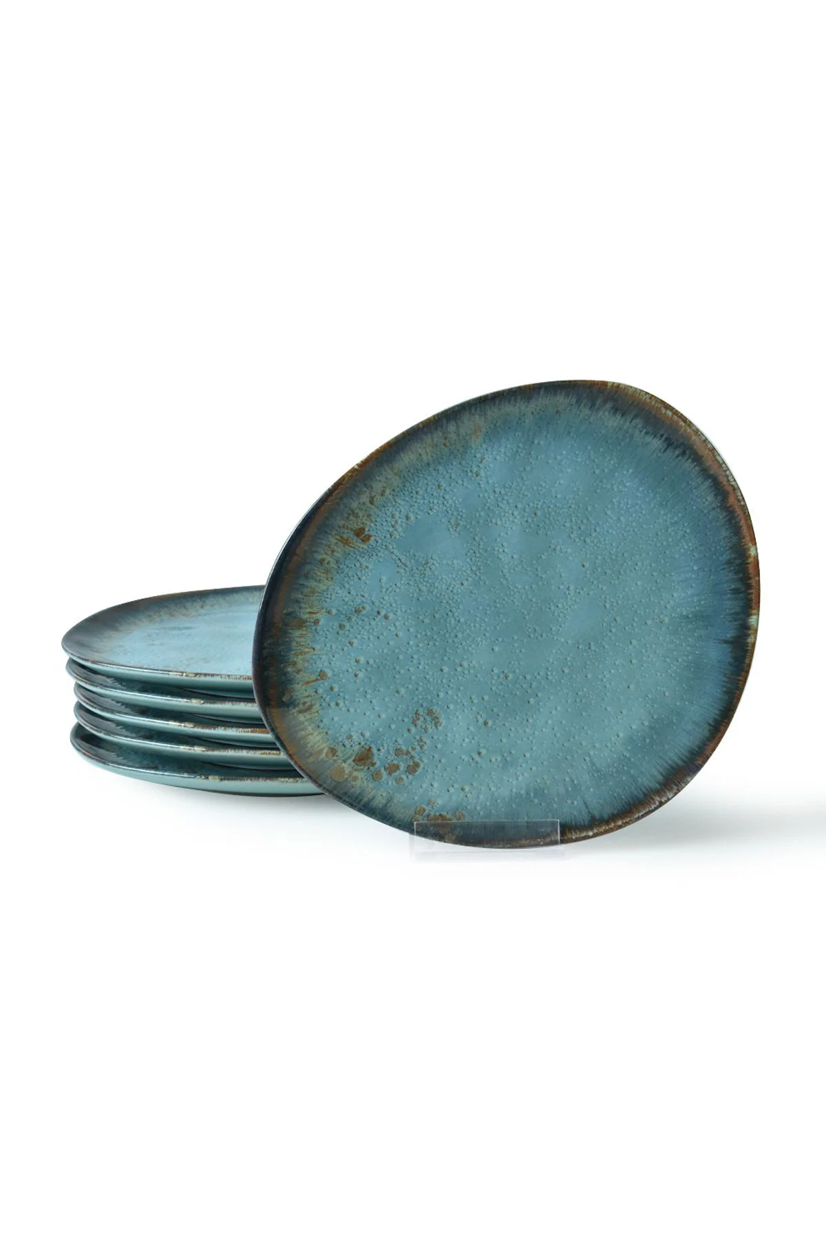 Reaktif Turkuaz Trior Pasta Tabağı 23 Cm 6 Adet 19013