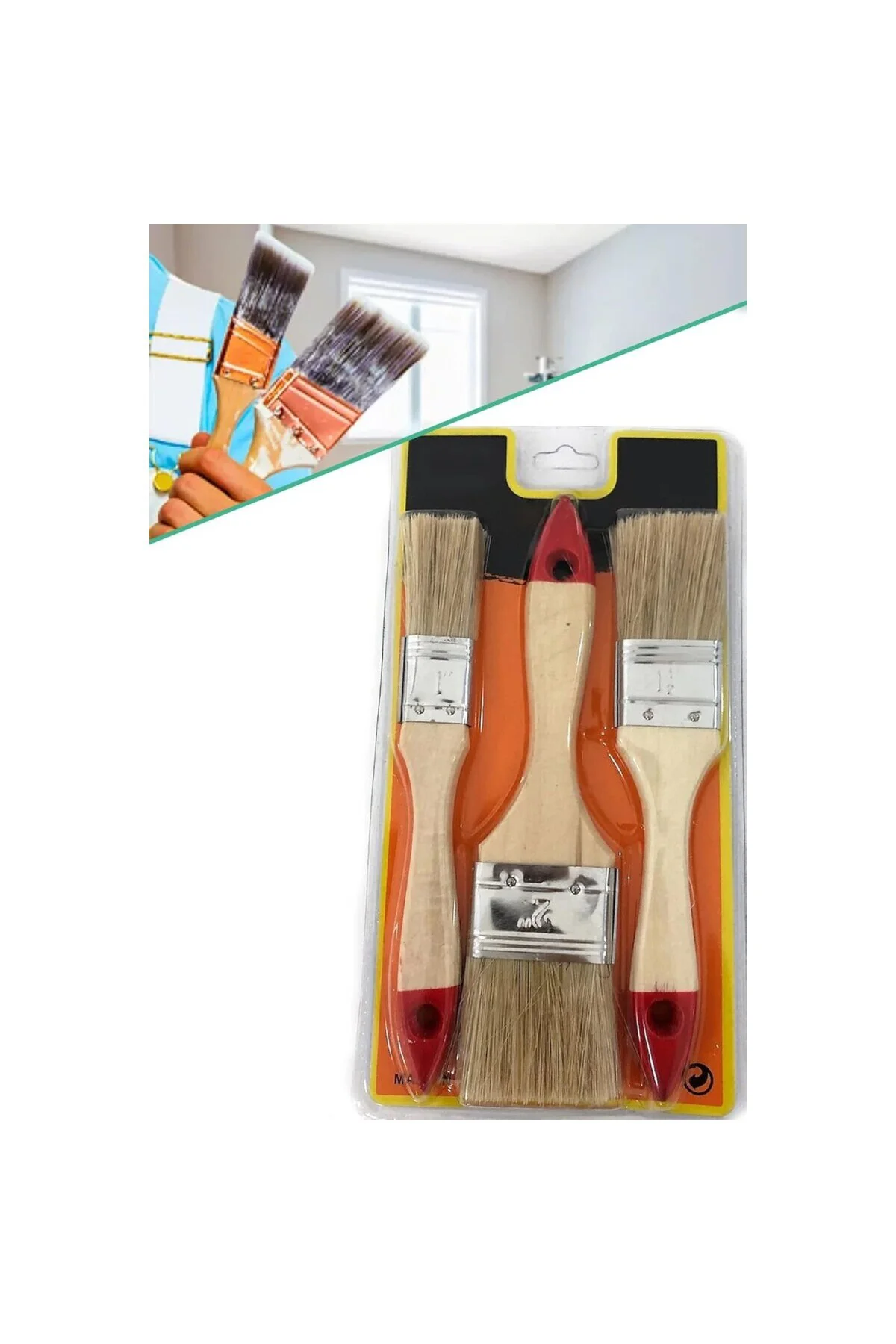 Real OZS-10149 Boyacı Seti 3 Parça Kestirme Fırça Seti 1410