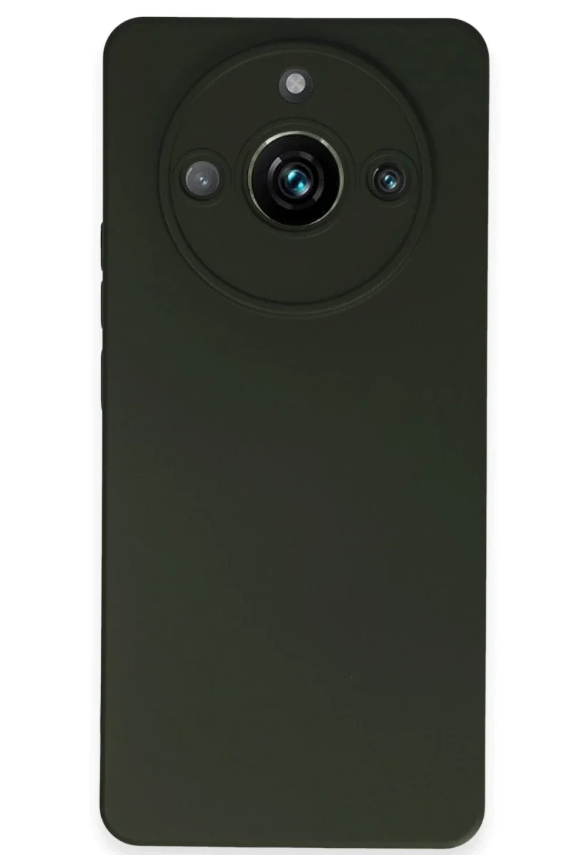 Realme 11 Pro Kılıf Nano içi Kadife Silikon - Koyu Yeşil Realme 11 Pro Kılıf Nano içi Kadife Silikon - Koyu Yeşil