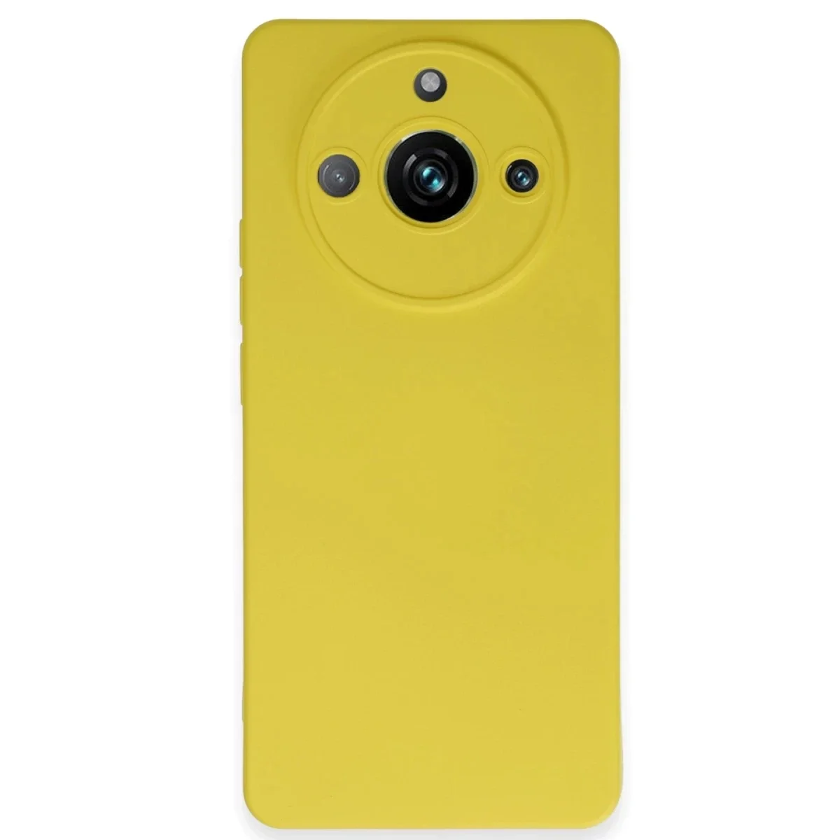 Realme 11 Pro Kılıf Nano içi Kadife Silikon - Sarı Realme 11 Pro Kılıf Nano içi Kadife Silikon - Sarı