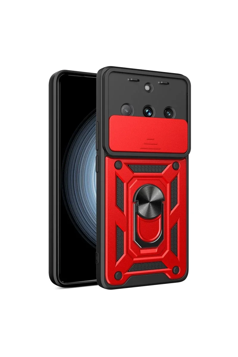 Realme 11 Pro Kılıf Pars Lens Yüzüklü Silikon - Kırmızı Fiyatı, Yorumları ve Özellikleri