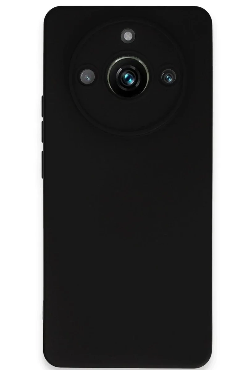 Realme 11 Pro Kılıf Nano içi Kadife Silikon - Siyah