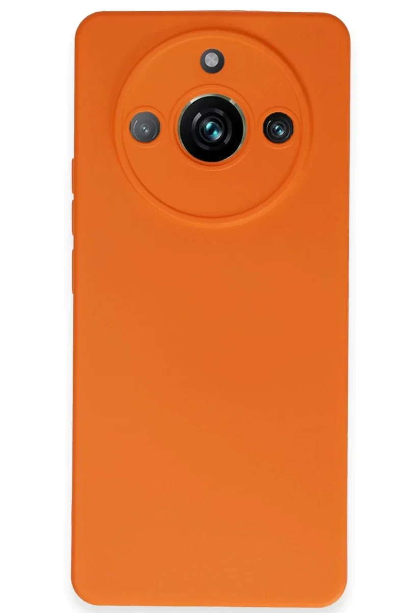 Realme 11 Pro Kılıf Nano içi Kadife Silikon - Turuncu