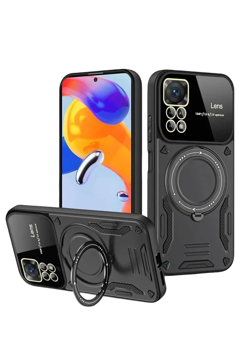 Realme 11 Pro Plus Joy Lens Standlı Kapak - Siyah Realme 11 Pro Plus Joy Lens Standlı Kapak - Siyah