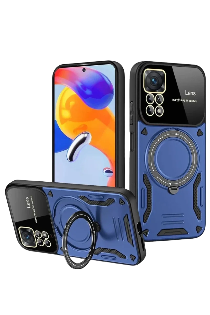 Realme 11 Pro Plus Joy Lens Standlı Kapak - Lacivert