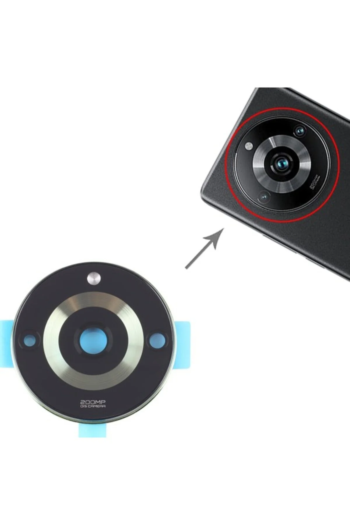 Realme 11 Pro+ Plus Uyumlu Kamera Lensi Cam RMX3740, RMX3741