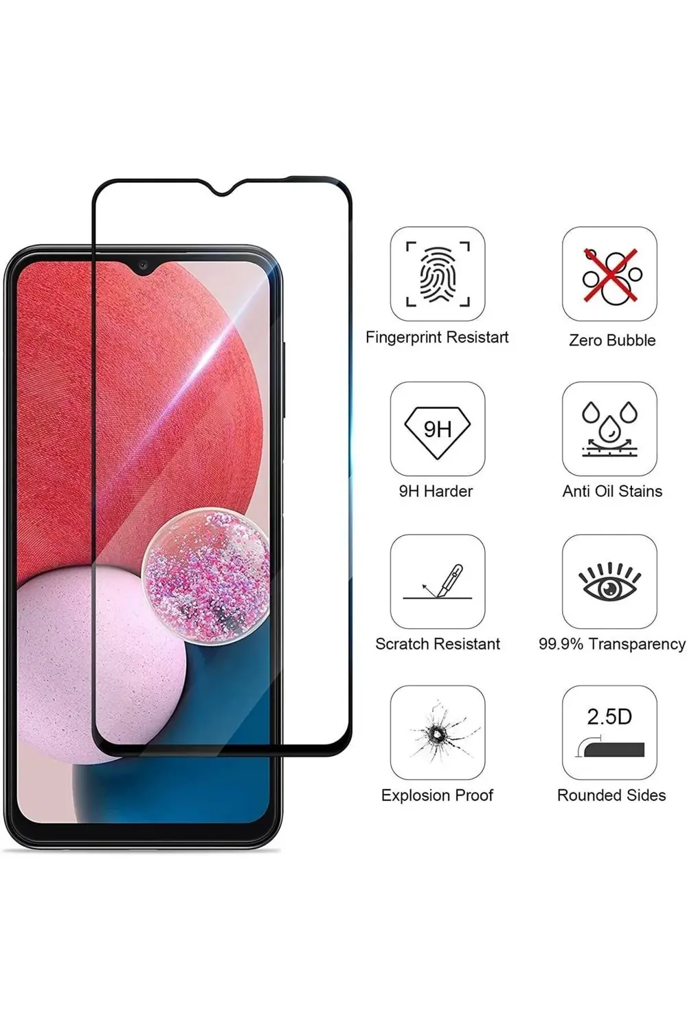 Realme 11 Tam Kaplayan Nano Ekran Koruyucu Kırılmaz Cam - Ince Ve