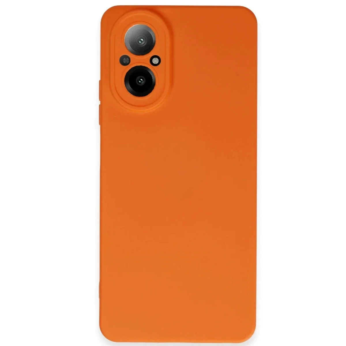 Realme 12 Lite Kılıf Nano içi Kadife Silikon - Turuncu