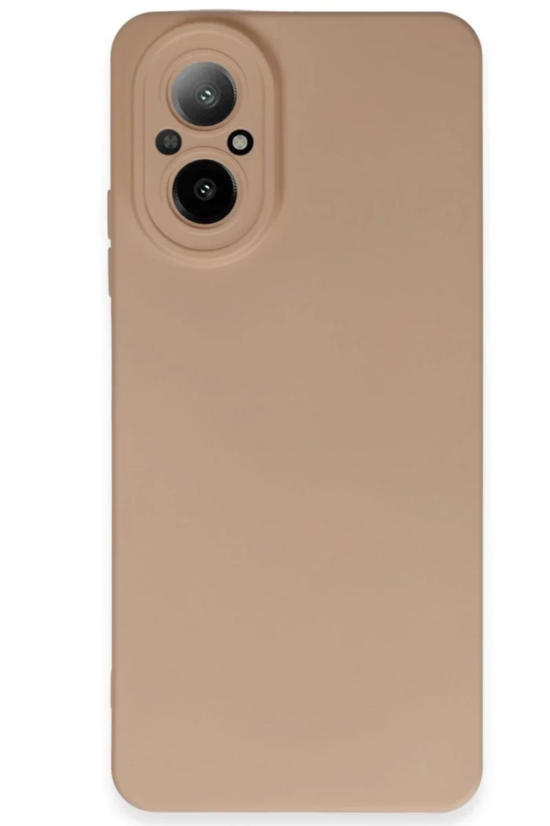 Realme 12 Lite Kılıf Nano içi Kadife Silikon - Pudra