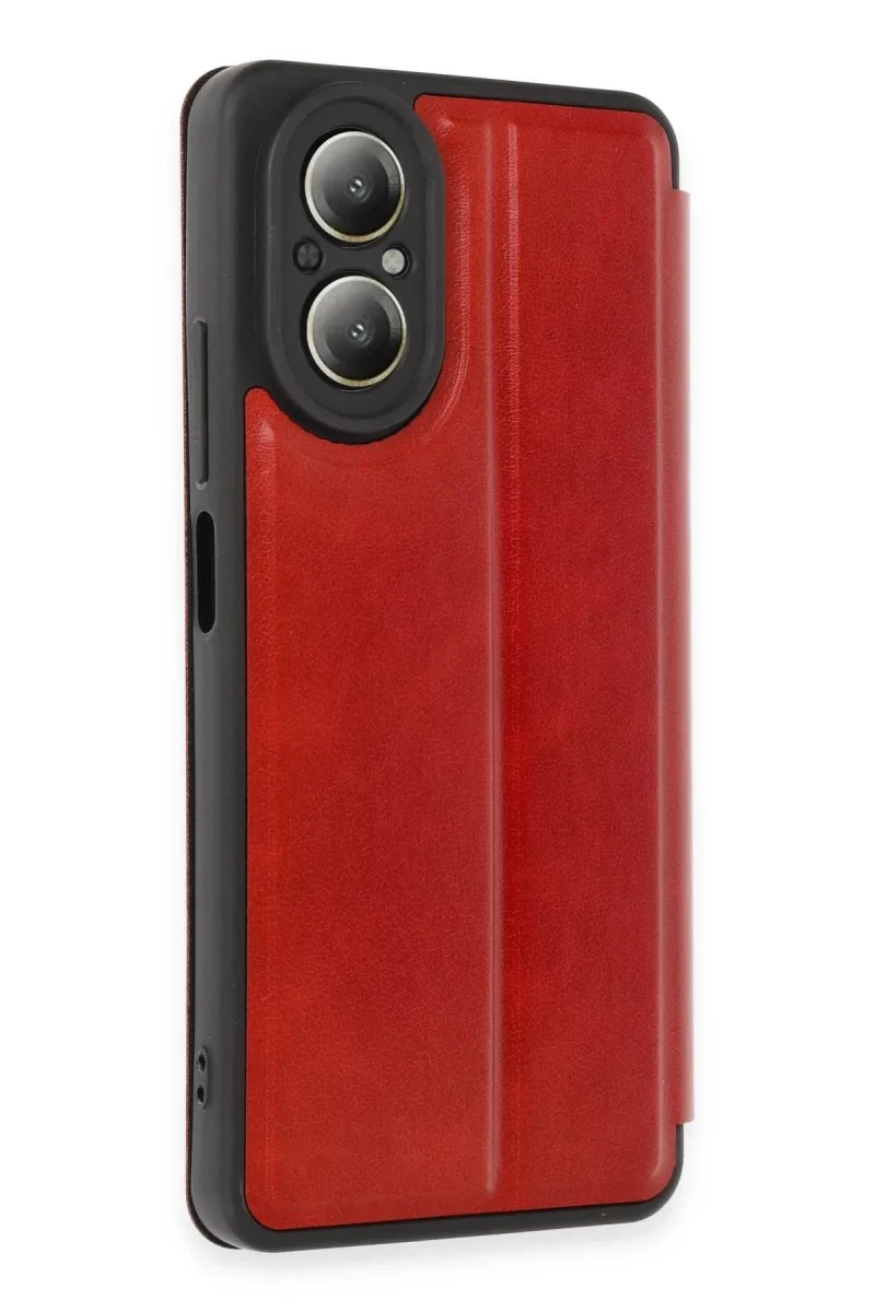 Realme 12 Lite Kılıf Flip Cover - Kırmızı Fiyatı, Yorumları ve Özellikleri