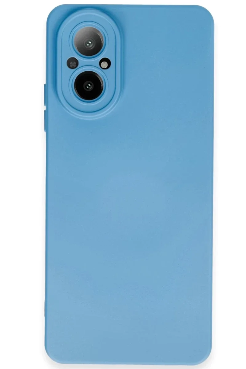 Realme 12 Lite Kılıf Nano içi Kadife Silikon - Mavi