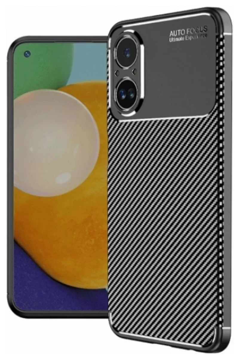 Realme 12 Lite Kılıf Auto Focus Karbon Kapak - Siyah Realme 12 Lite Kılıf Auto Focus Karbon Kapak - Siyah
