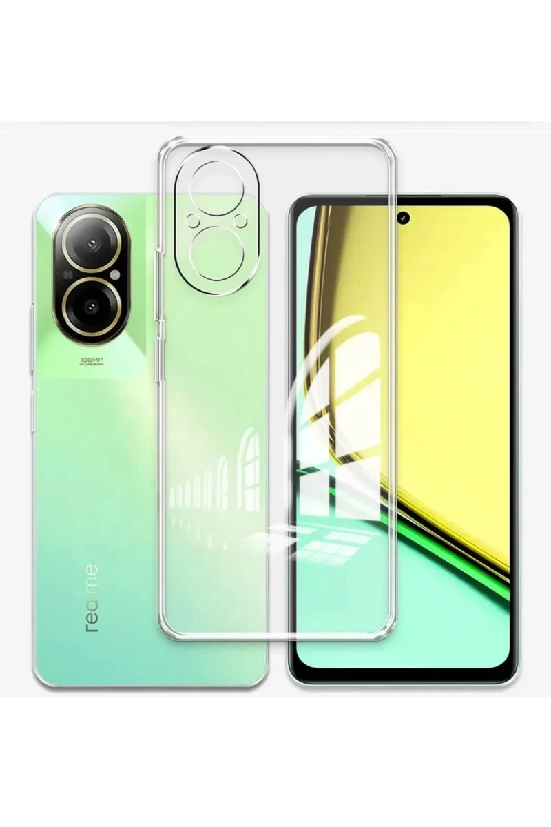 Realme 12 Lite Kılıf Lüx Şeffaf Silikon Realme 12 Lite Kılıf Lüx Şeffaf Silikon