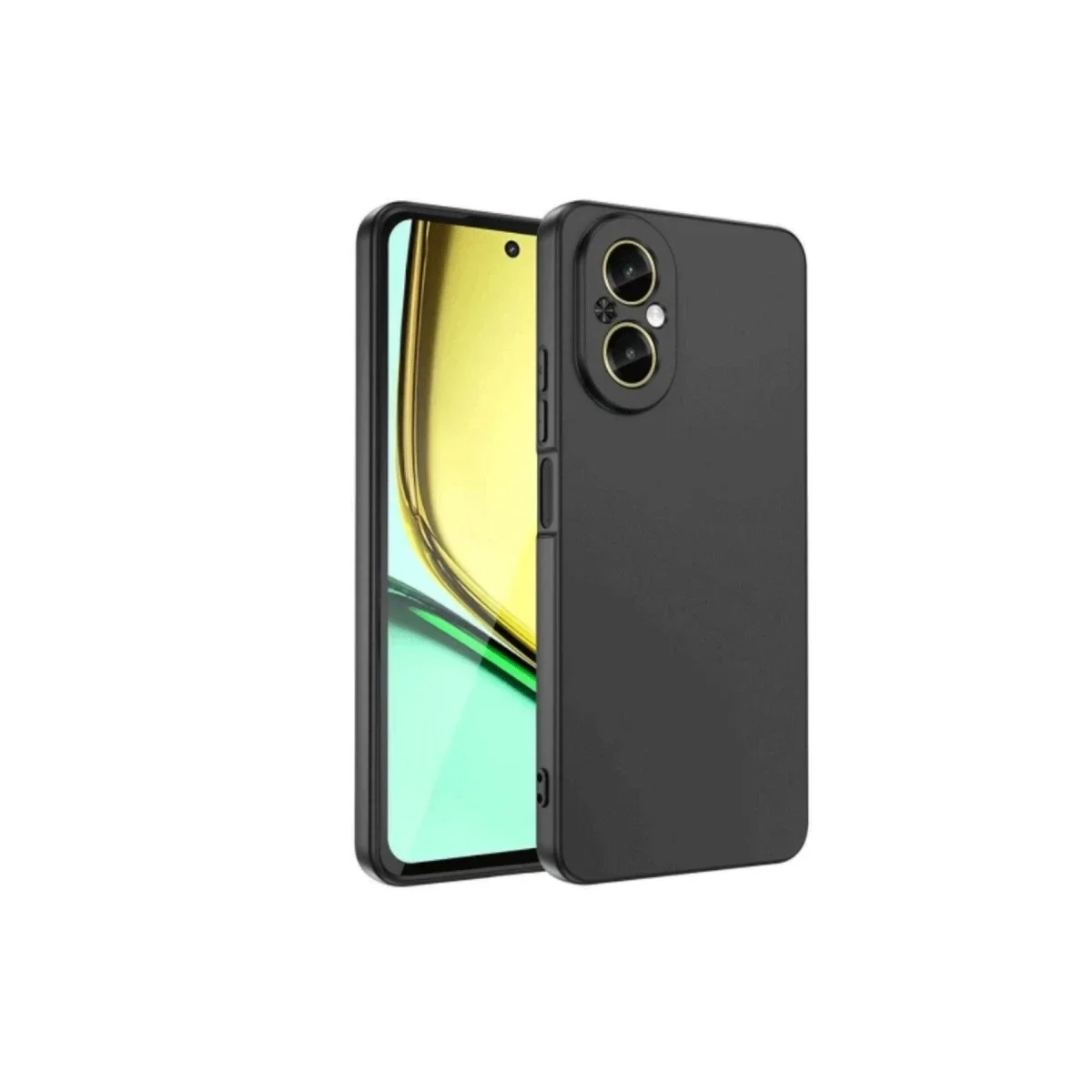 Realme 12 Lite Kılıf First Silikon - Siyah Realme 12 Lite Kılıf First Silikon - Siyah