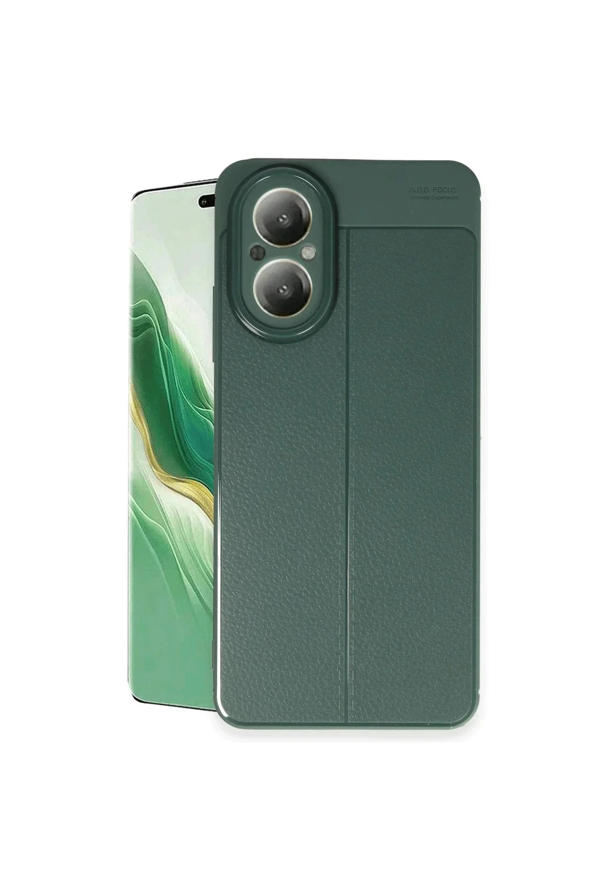 Realme 12 Lite Kılıf Auto Focus Kapak - Koyu Yeşil Realme 12 Lite Kılıf Auto Focus Kapak - Koyu Yeşil