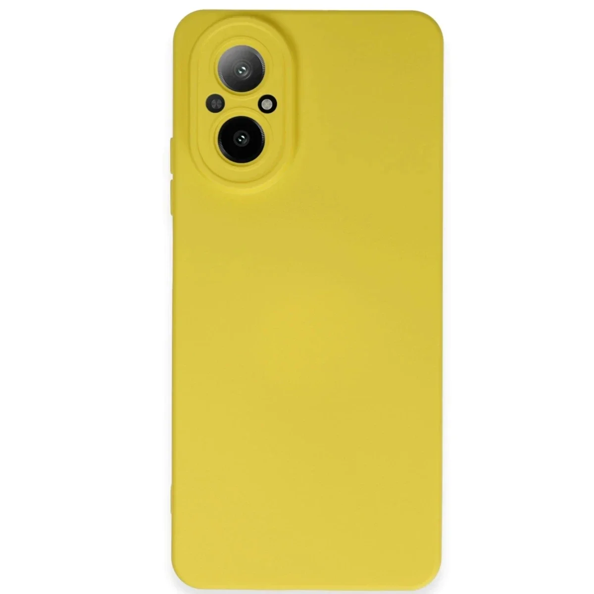 Realme 12 Lite Kılıf Nano içi Kadife Silikon - Sarı Realme 12 Lite Kılıf Nano içi Kadife Silikon - Sarı