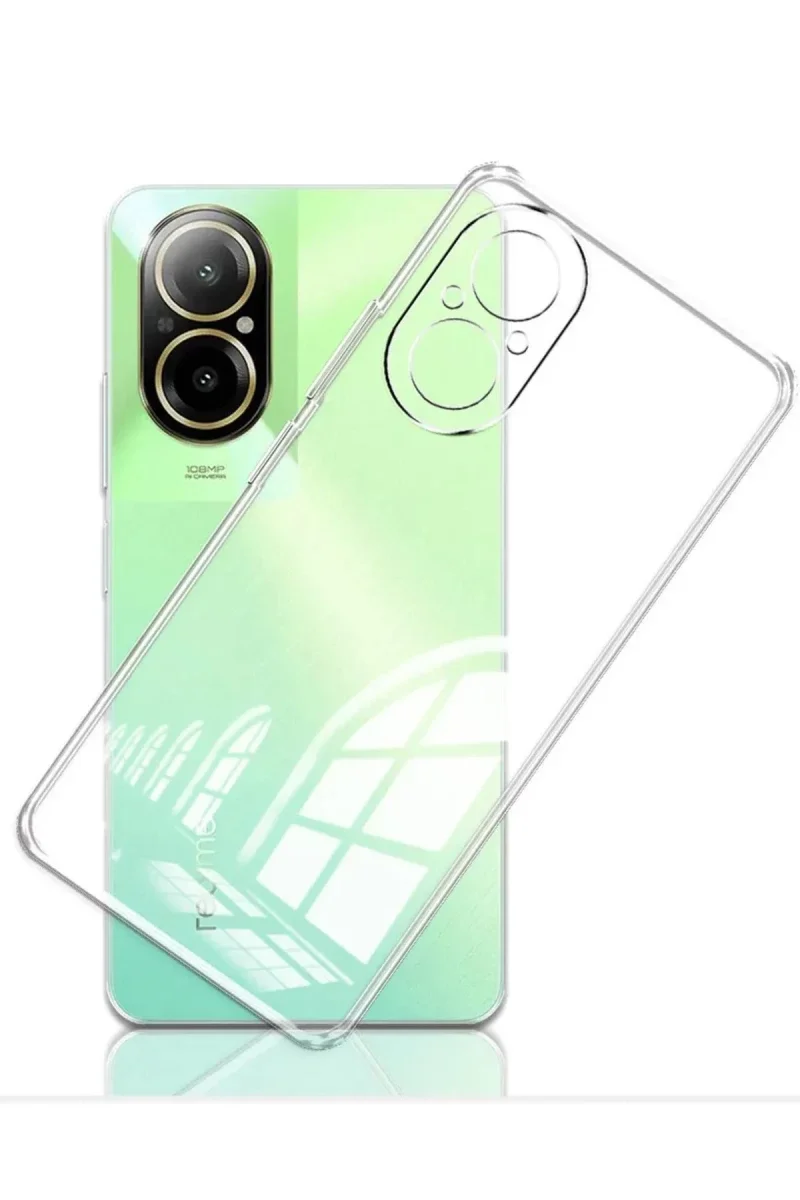 Realme 12 Lite Kılıf Lüx Şeffaf Silikon Realme 12 Lite Kılıf Lüx Şeffaf Silikon