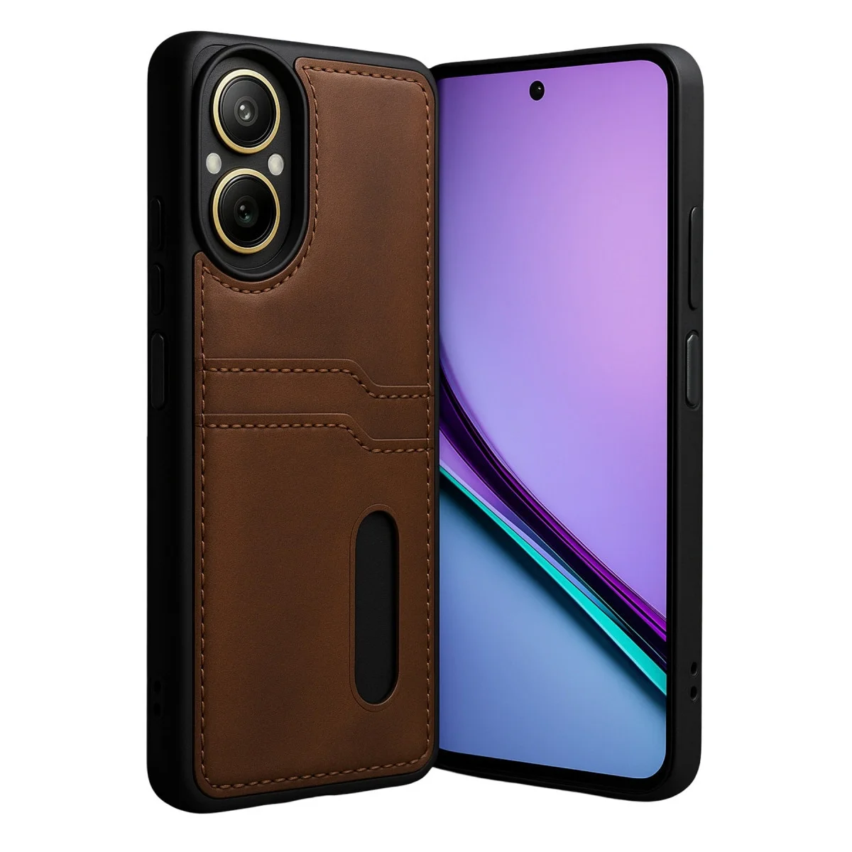 Realme 12 Lite Kılıf Sara Kartvizitli Deri Kılıf - Taba Fiyatı, Yorumları ve Özellikleri