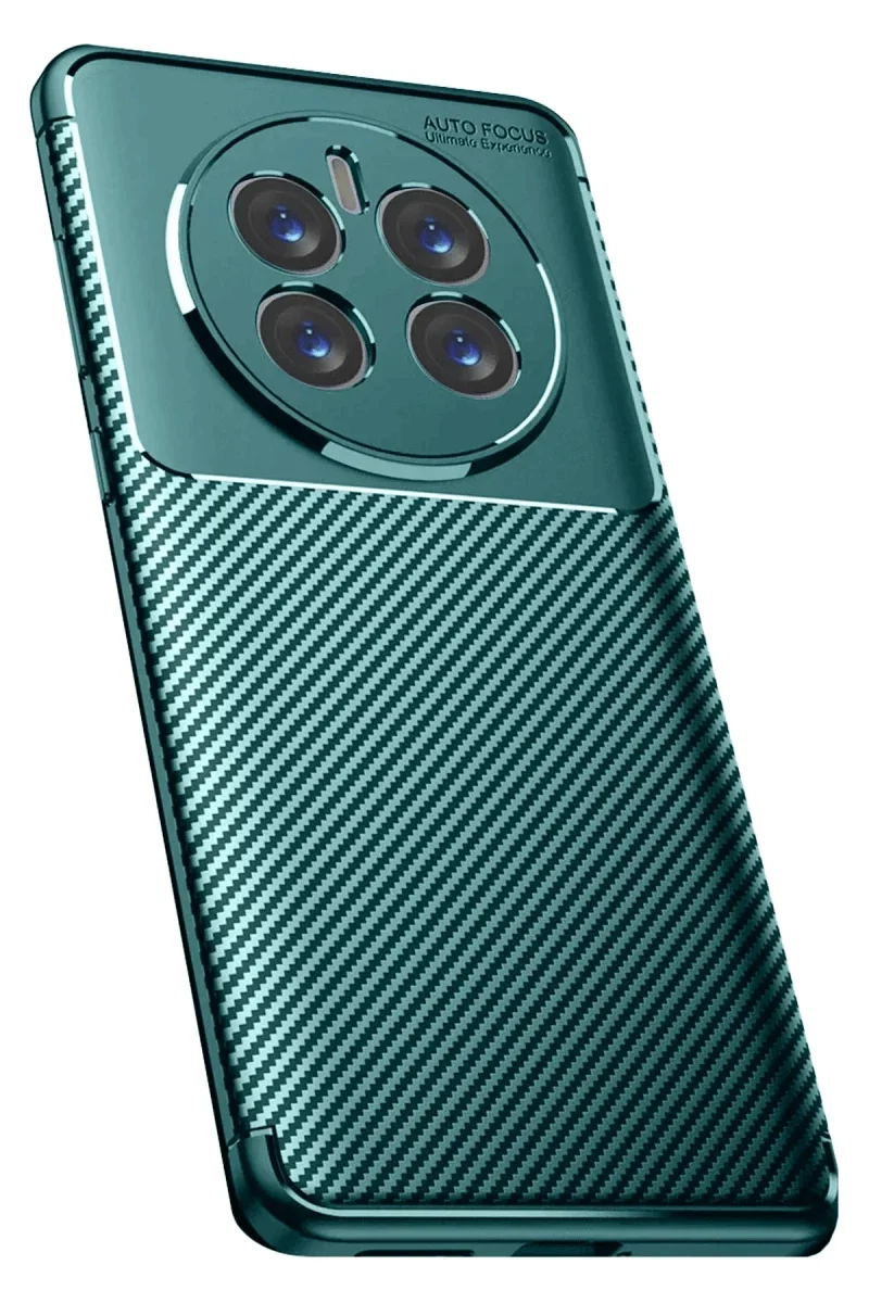 Realme 12 Pro Plus Kılıf Auto Focus Karbon Kapak - Koyu Yeşil Realme 12 Pro Plus Kılıf Auto Focus Karbon Kapak - Koyu Yeşil