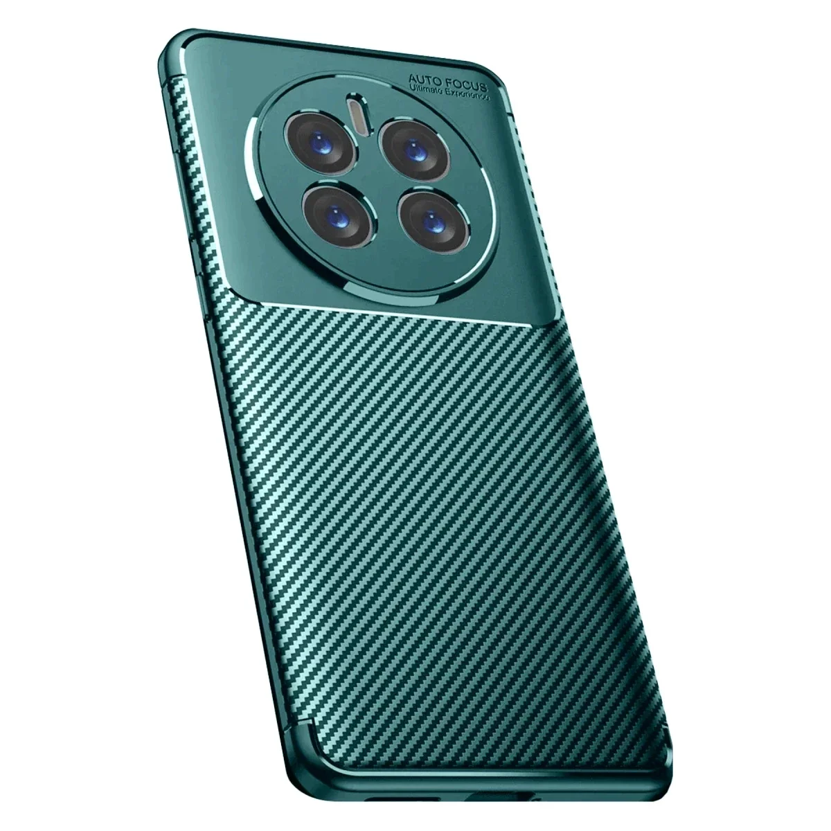 Realme 12 Pro Plus Kılıf Auto Focus Karbon Kapak - Koyu Yeşil Realme 12 Pro Plus Kılıf Auto Focus Karbon Kapak - Koyu Yeşil