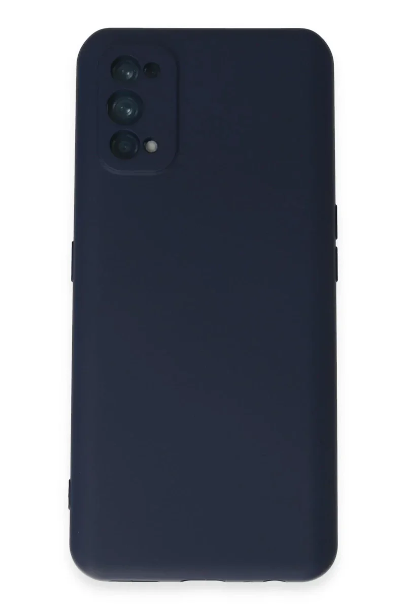 Realme 7 Pro Kılıf Nano içi Kadife Silikon - Lacivert Realme 7 Pro Kılıf Nano içi Kadife Silikon - Lacivert