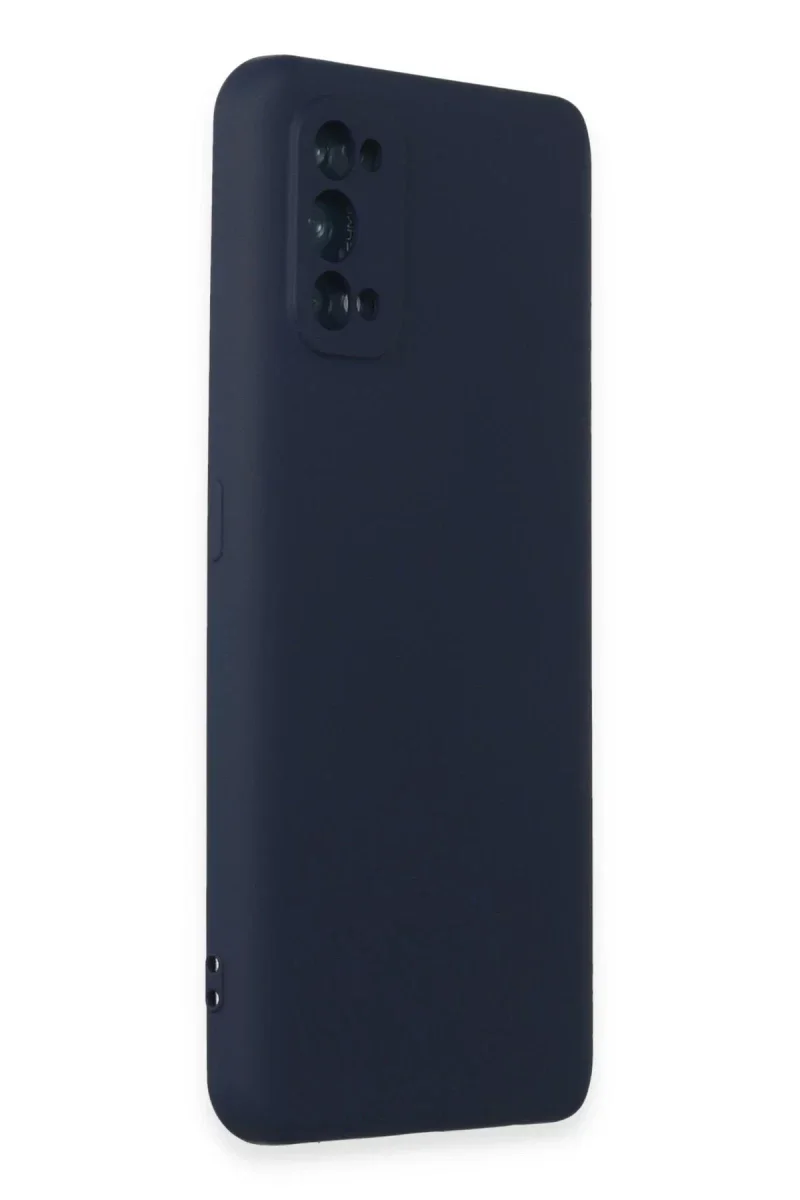 Realme 7 Pro Kılıf Nano içi Kadife Silikon - Lacivert Realme 7 Pro Kılıf Nano içi Kadife Silikon - Lacivert